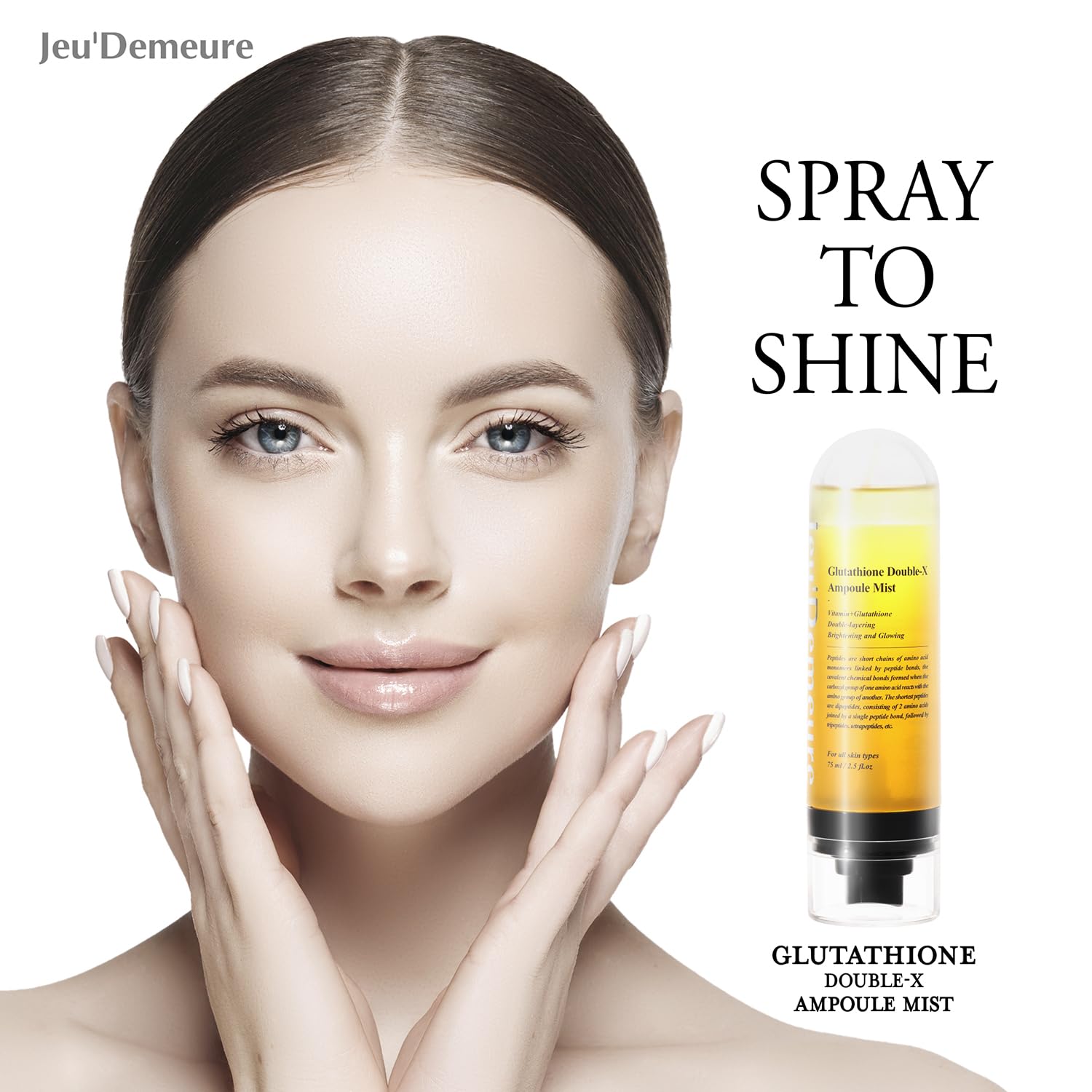 glutathione double x ampoule mist Toner xịt dưỡng ẩm sáng da